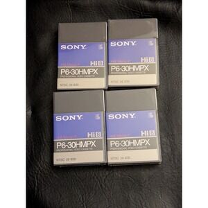 Lot of 4 Sony Hi8 Metal-P Professional Video Cassette P6-30HMPX NTSC New